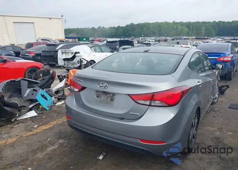 2014 Hyundai Elantra Limited из США, поврежденный, VIN KMHDH4AE4EU039486